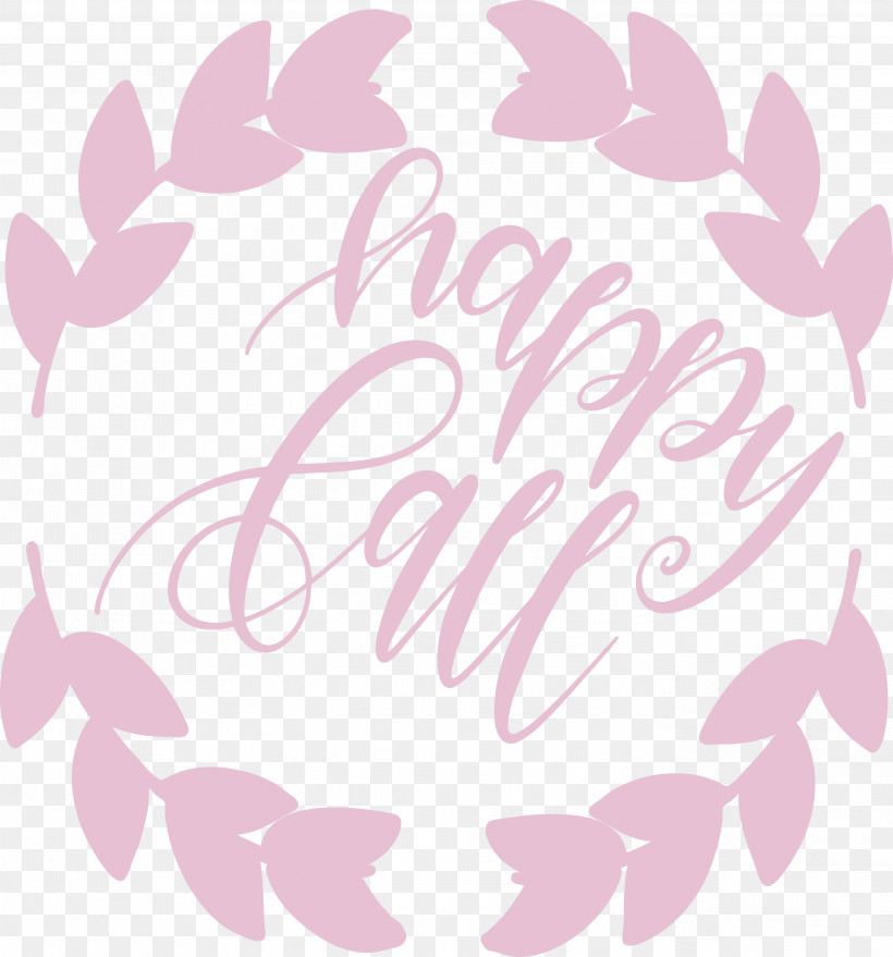 Happy Autumn Happy Fall, PNG, 2797x3000px, Happy Autumn, Calligraphy, Cartoon, Cut Flowers, Floral Design Download Free