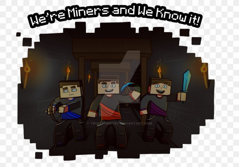 MinecraftFinest We're Miners And We Know It Art T-shirt, PNG, 900x630px, Art, Communication, Deviantart, Minecraft, Recreation Download Free