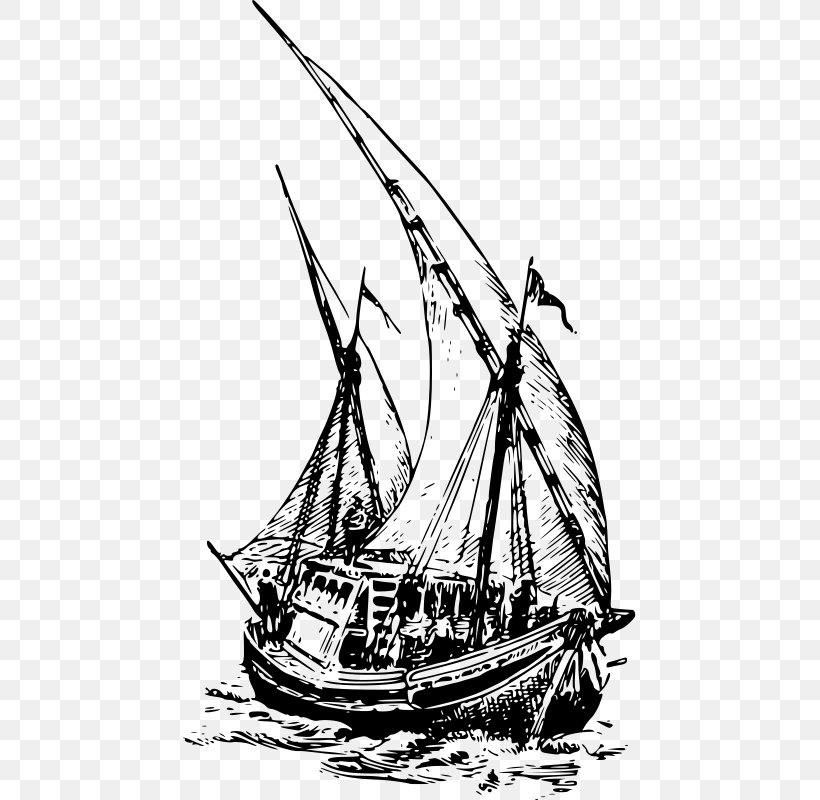 Sail Clip Art, PNG, 453x800px, Sail, Baltimore Clipper, Barque, Barquentine, Black And White Download Free