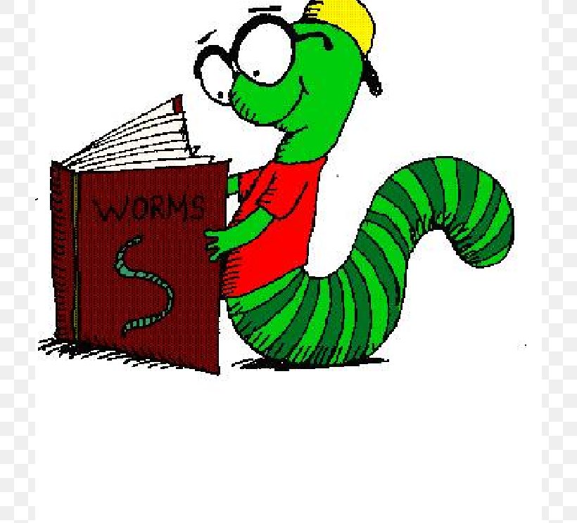 cute bookworm clipart free