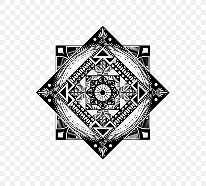 Mandala Thai Government Lottery Symbol Icon Design, PNG, 740x740px, Mandala, Black And White, Brand, Coloring Book, Graphic Designer Download Free