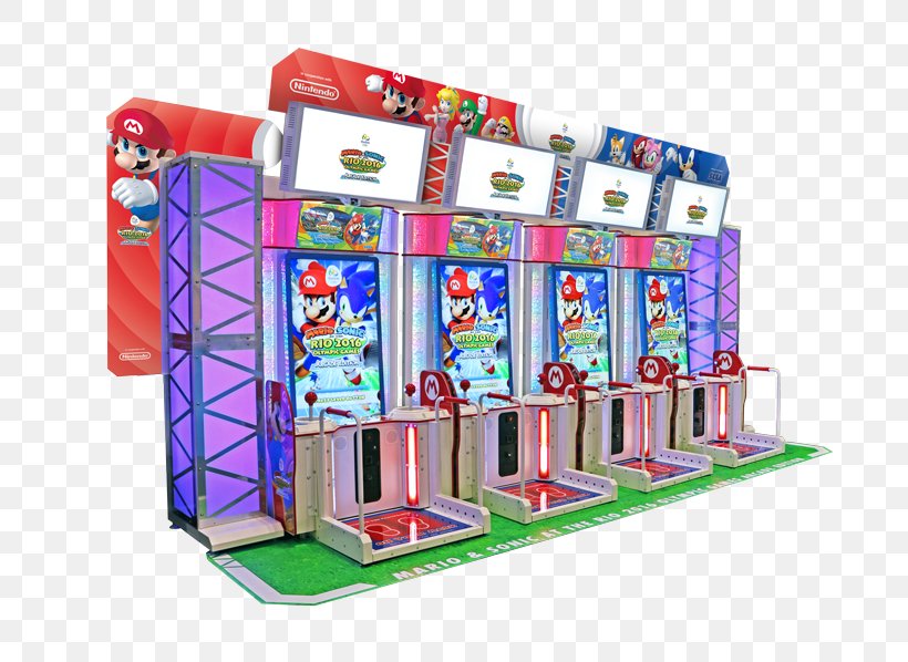 Mario & Sonic At The Olympic Games Mario & Sonic At The Rio 2016 Olympic Games 2016 Summer Olympics Arcade Game, PNG, 750x598px, Mario Sonic At The Olympic Games, Amusement Arcade, Arcade Game, Game, Mario Download Free