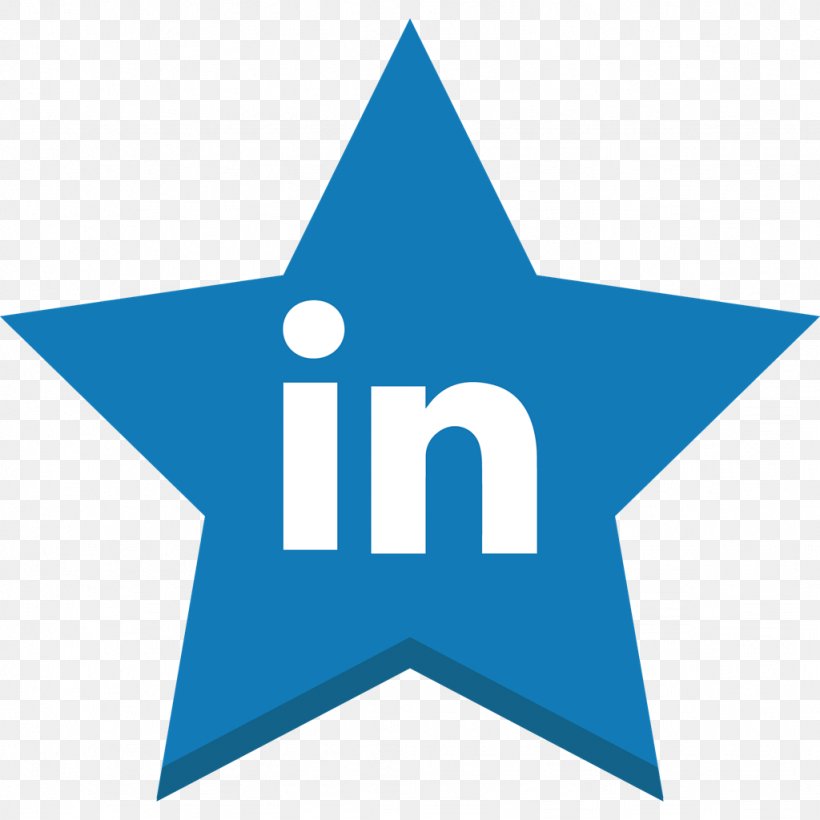 Social Media Star LinkedIn, PNG, 1024x1024px, Social Media, Area, Blue, Brand, Gold Download Free