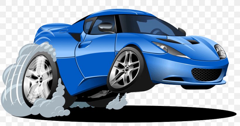 Sports Car Cartoon Royalty-free, PNG, 984x520px, Sports Car, Automotive Design, Automotive Exterior, Automotive Tire, Automotive Wheel System Download Free