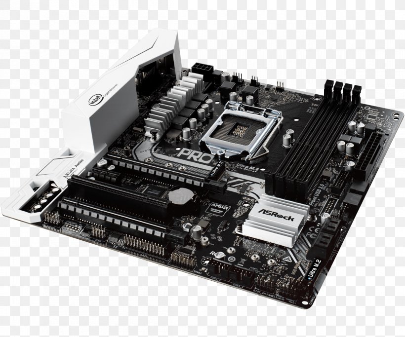 Intel MicroATX LGA 1151 ASRock B250M Pro4 Motherboard, PNG, 1200x1000px, Intel, Asrock, Asrock B250m Pro4, Atx, Computer Component Download Free