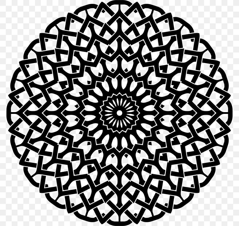 Doily Crochet Craft Circle Pattern, PNG, 776x776px, Doily, Area, Black And White, Carpet, Craft Download Free