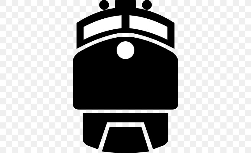 Train Station Rail Transport Rail Depot Locomotive, PNG, 500x500px, Train, Area, Black, Black And White, Brand Download Free