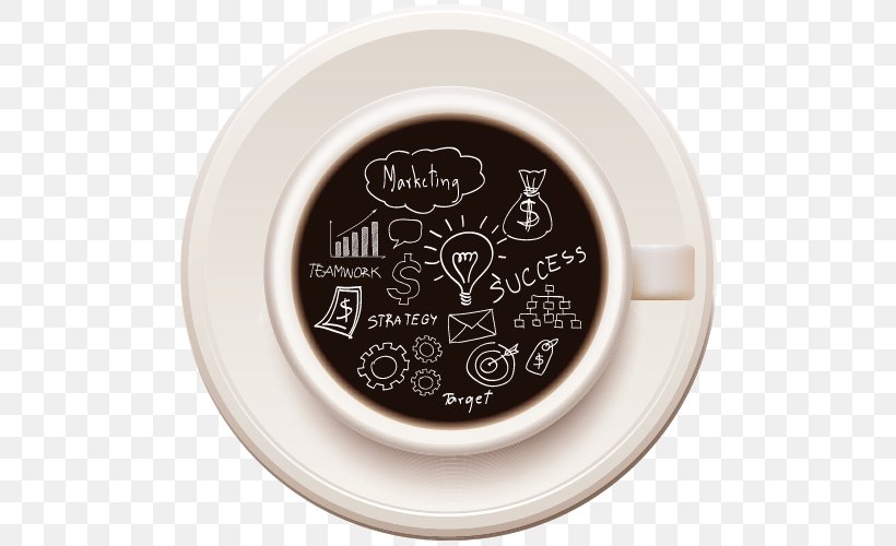 Coffee Digital Marketing Cafe Marketing Plan, PNG, 500x500px, Coffee, Brand, Business, Business Marketing, Business Plan Download Free