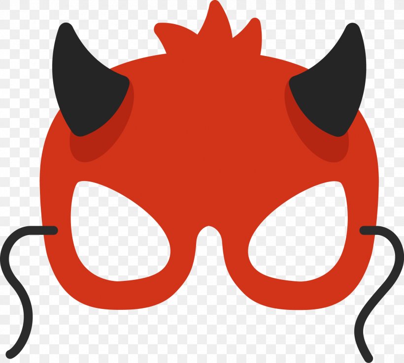 Mask Euclidean Vector Red, PNG, 1890x1702px, Mask, Element, Eyewear, Glasses, Halloween Download Free