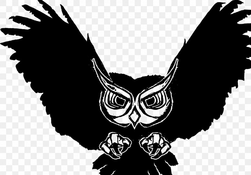 Owl Bird Black And White Desktop Wallpaper, PNG, 1880x1312px, Owl, Beak, Bird, Bird Of Prey, Black Download Free