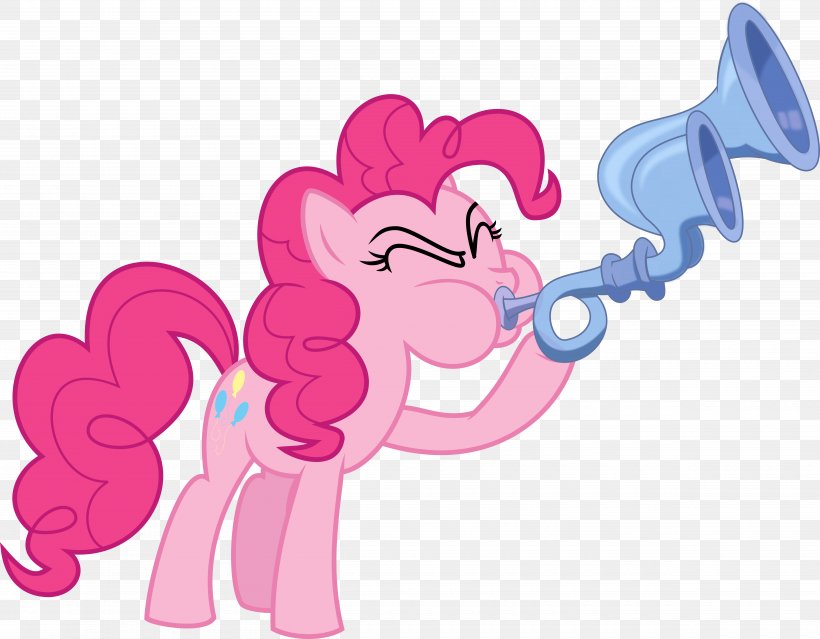 Pinkie Pie Pony Horse French Horns DeviantArt, PNG, 5000x3901px, Watercolor, Cartoon, Flower, Frame, Heart Download Free