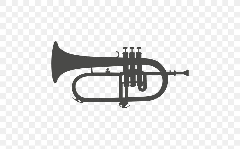 Trumpet Flugelhorn Brass Instruments, PNG, 512x512px, Watercolor, Cartoon, Flower, Frame, Heart Download Free
