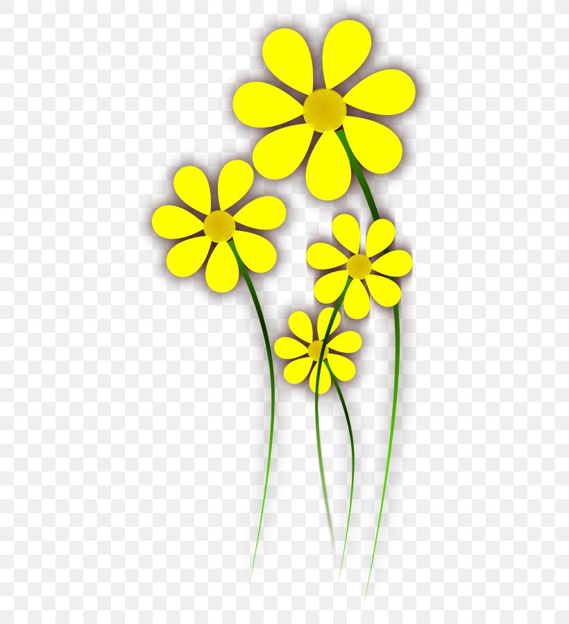 Flower Yellow Clip Art, PNG, 440x900px, Flower, Art, Color, Common Daisy, Cut Flowers Download Free