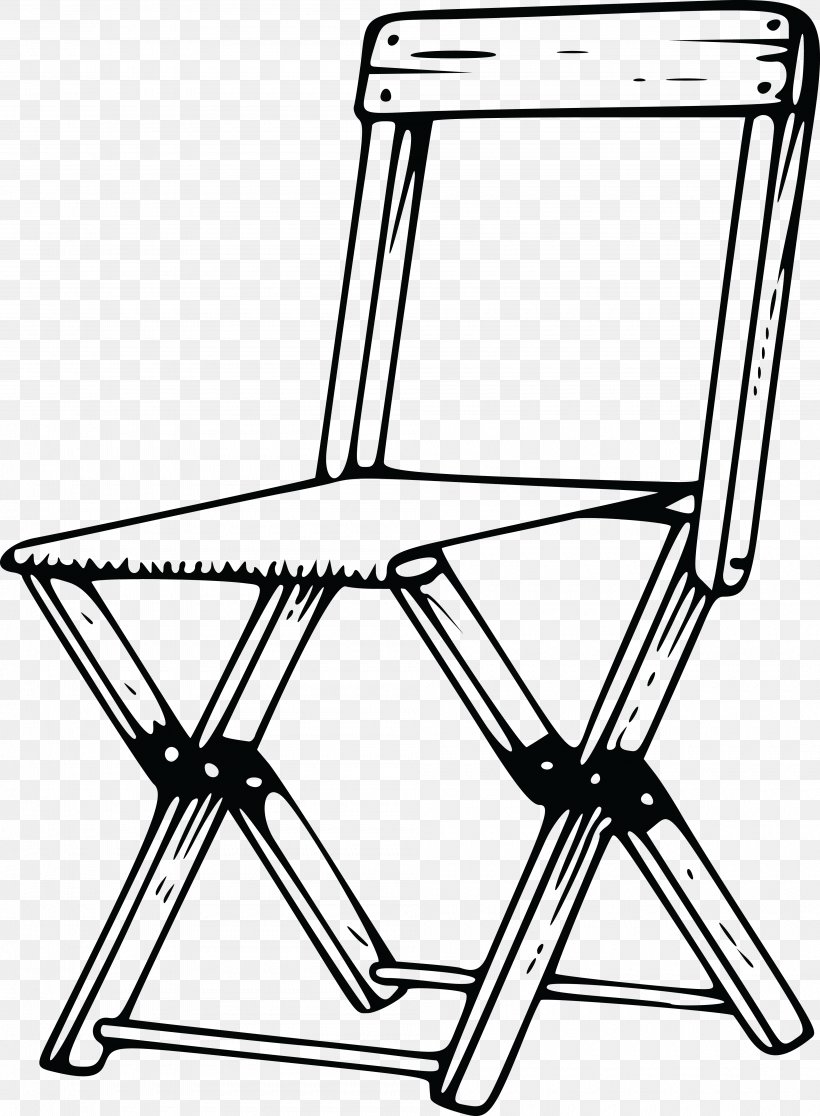 Folding Chair Table Furniture Clip Art, PNG, 4000x5448px, Folding Chair, Area, Black And White, Camping, Can Stock Photo Download Free