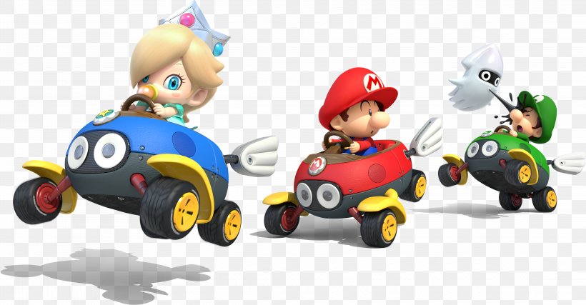 Mario Kart Wii Mario Kart 8 Rosalina Mario Bros., PNG, 4550x2374px, Mario Kart Wii, Baby Mario, Figurine, Koopalings, Luigi Download Free