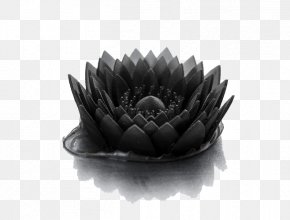 Black Watercolor Lotus - Watercolour Flowers Creative Watercolor Watercolor Painting PNG