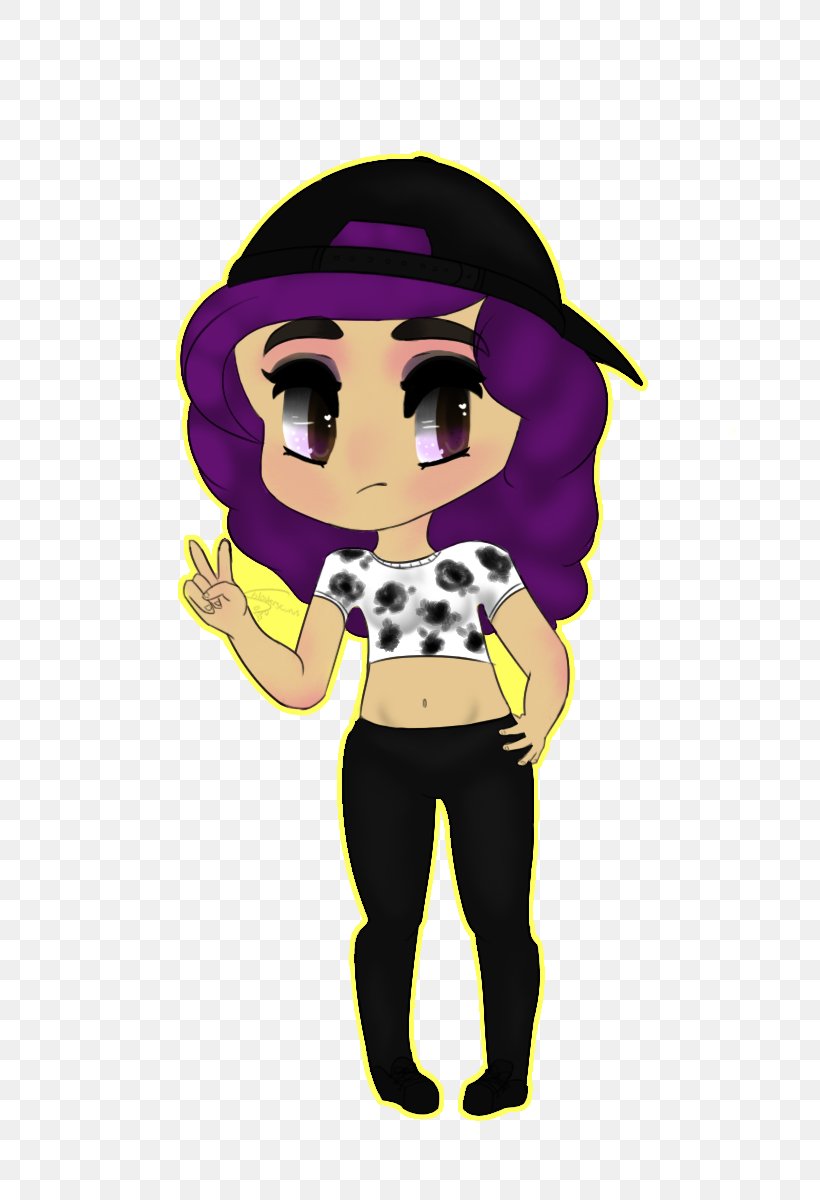 Illustration Clip Art Black Hair Purple Character, PNG, 689x1200px, Black Hair, Art, Black, Cartoon, Character Download Free