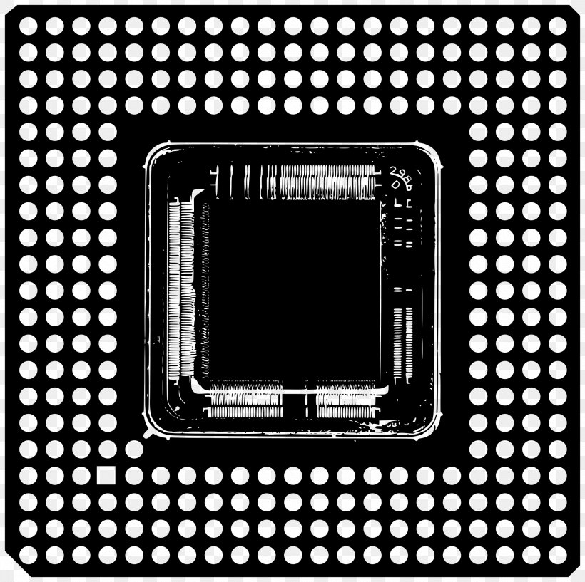 Intel 80486 CPU Socket Central Processing Unit LGA 775, PNG, 2406x2400px, Intel, Black And White, Central Processing Unit, Computer, Computer Accessory Download Free