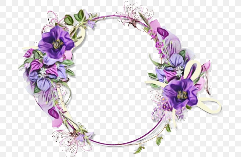 Watercolor Wreath Flower, PNG, 700x536px, Watercolor, Art, Borders And Frames, Eid Alfitr, Fashion Accessory Download Free