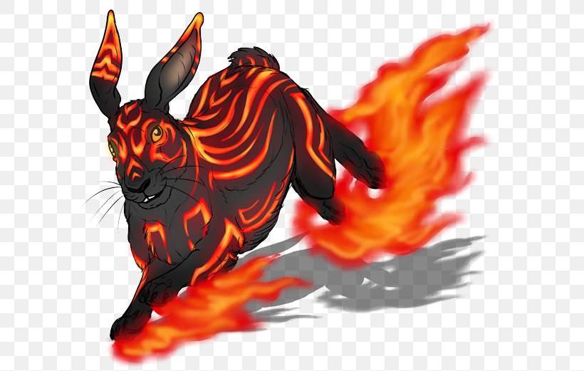 Leporids Rabbit Fire Chinese Zodiac, PNG, 600x521px, Leporids, Art, Carnivoran, Chinese Zodiac, Colored Fire Download Free