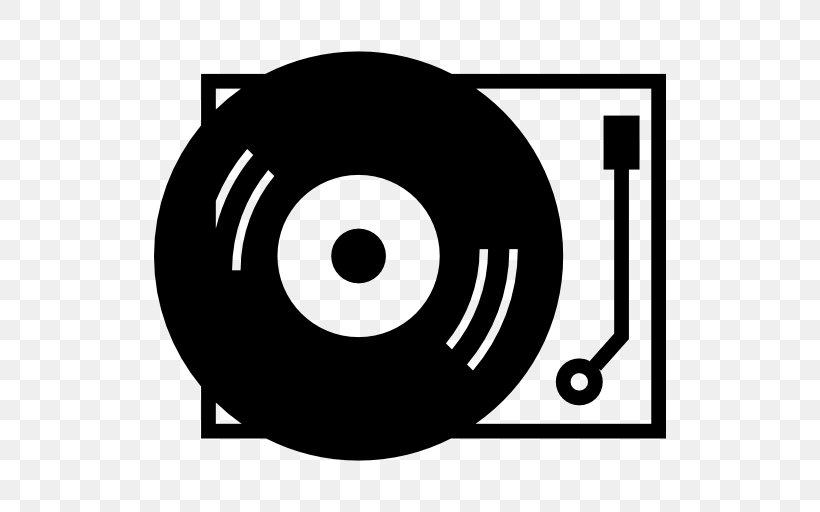 Turntable, PNG, 512x512px, Sound, Audio Signal, Black, Black And White, Brand Download Free