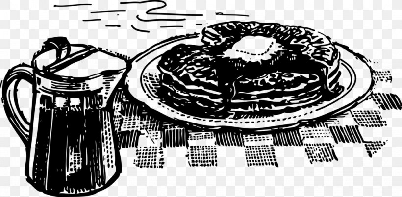 Pancake Breakfast Syrup Hash Browns Clip Art, PNG, 1024x503px, Pancake, Bacon, Black And White, Bread, Breakfast Download Free