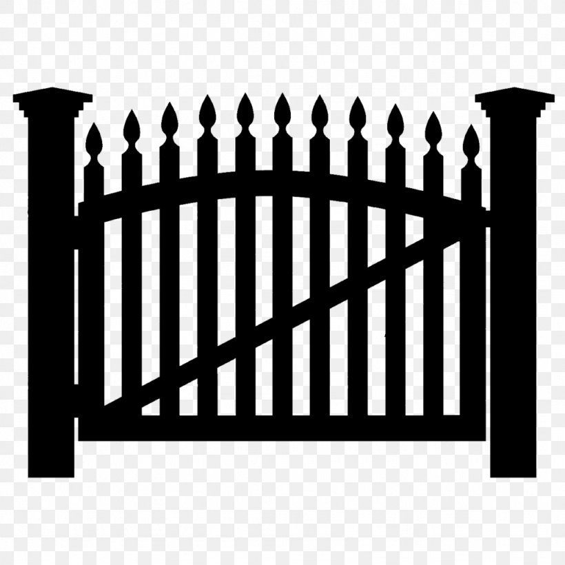 Picket Fence Gate Royalty-free, PNG, 1024x1024px, Picket Fence, Black And White, Fence, Fotolia, Garden Download Free