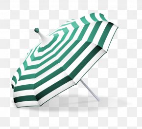 Green Stripe - Ã–rebro Auringonvarjo Umbrella Green White PNG