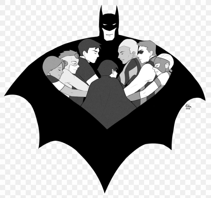 Roy Harper Dick Grayson Batman Robin Miss Martian, PNG, 904x850px, Roy Harper, Batman, Batman Family, Black, Black And White Download Free