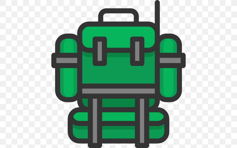 Baggage Travel Backpack, PNG, 512x512px, Baggage, Backpack, Bag, Flat Design, Green Download Free