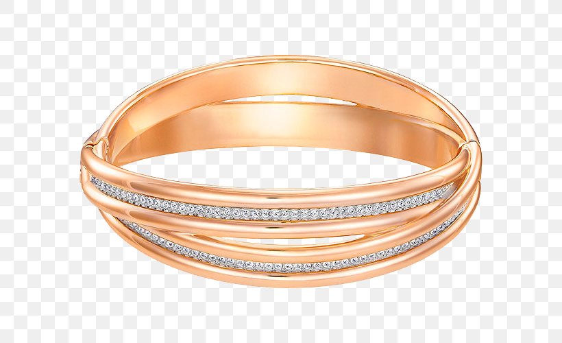 Bangle Swarovski AG Gold Plating Bracelet, PNG, 600x500px, Bangle, Body Jewelry, Bracelet, Casket, Chain Download Free