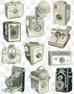 Camera - Glasgow Drawing Camera Photography Illustration PNG