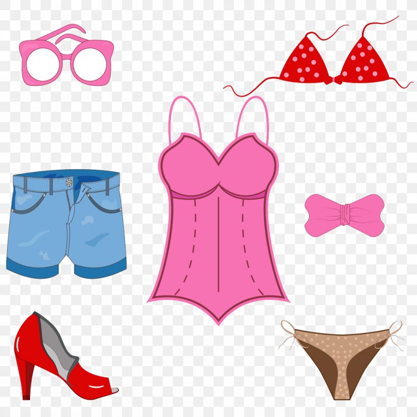Underpants Woman Clothing Icon, PNG, 1000x1000px, Watercolor, Cartoon, Flower, Frame, Heart Download Free