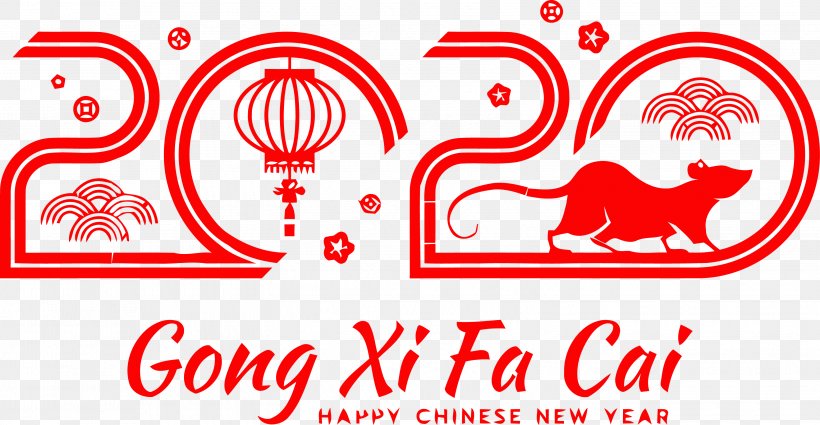 Happy New Year 2020 Happy New Year, PNG, 3101x1608px, Happy New Year 2020, Happy New Year, Red, Sticker, Text Download Free
