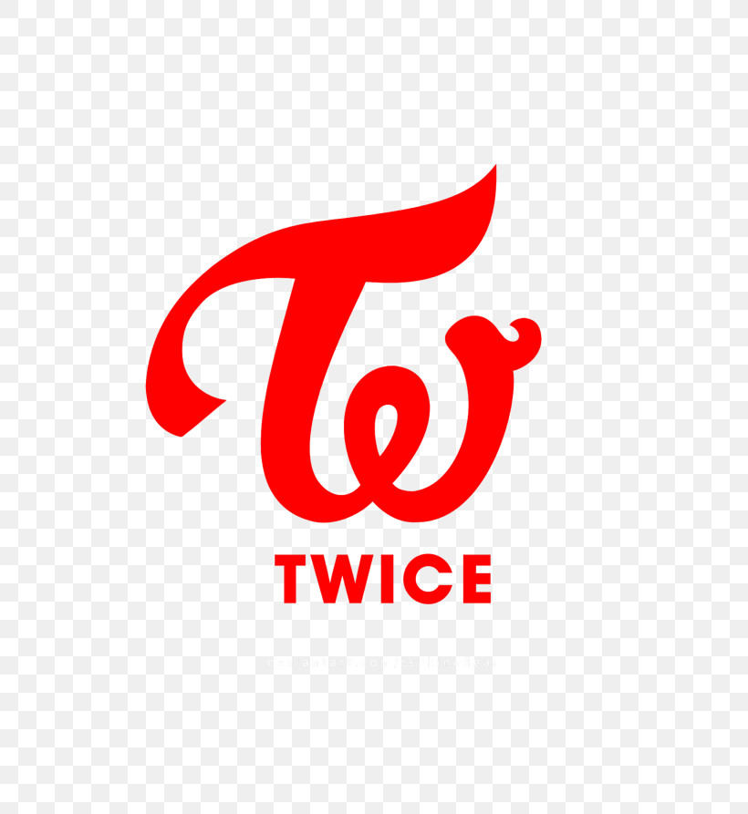 2026 - Stylized Red TWICE Logo Design PNG