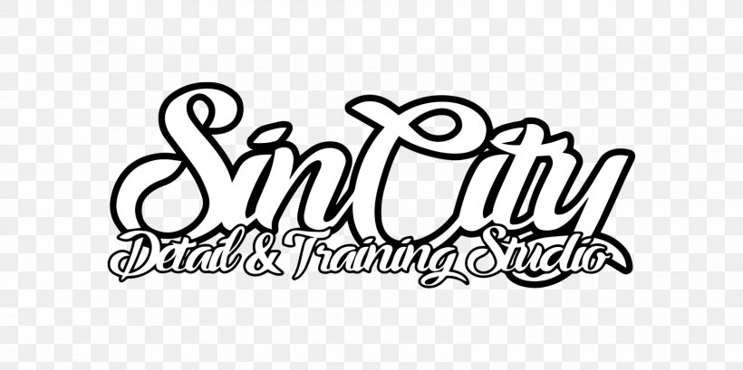 Logo Sin City Brand Calligraphy Font, PNG, 1600x800px, Logo, Area, Art, Auto Detailing, Black And White Download Free