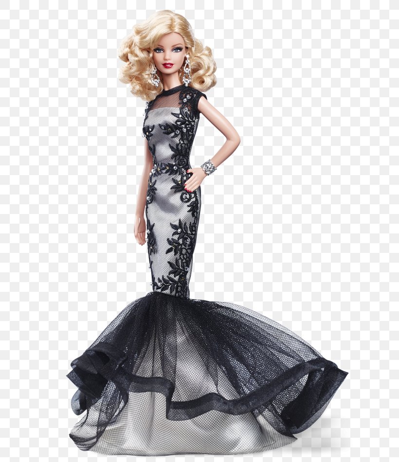BArbie Doll in Black Dress | Doll dress, Barbie wedding dress, Barbie gowns