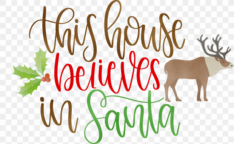 Christmas Day, PNG, 2999x1854px, This House Believes In Santa, Antler, Christmas Day, Christmas Ornament, Christmas Ornament M Download Free