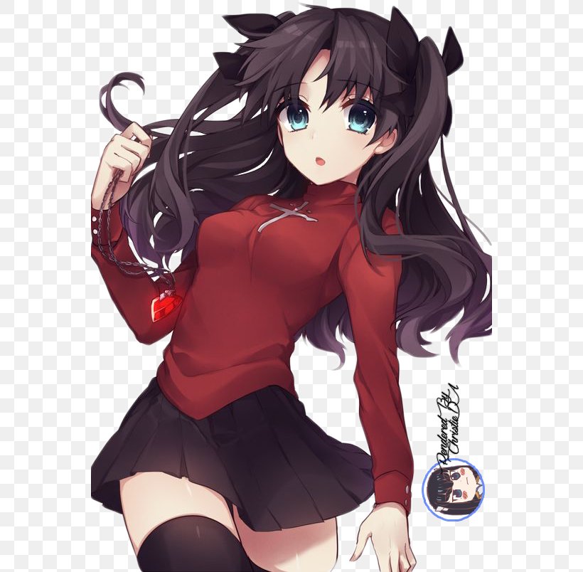 Fate/stay Night Rin Tōsaka Fate/Zero Wig Cosplay, PNG, 564x804px, Watercolor, Cartoon, Flower, Frame, Heart Download Free