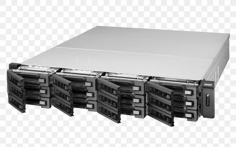 Network Storage Systems Serial ATA QNAP Systems, Inc. Serial Attached SCSI Network Video Recorder, PNG, 2000x1250px, 19inch Rack, Network Storage Systems, Computer Component, Computer Port, Data Storage Download Free