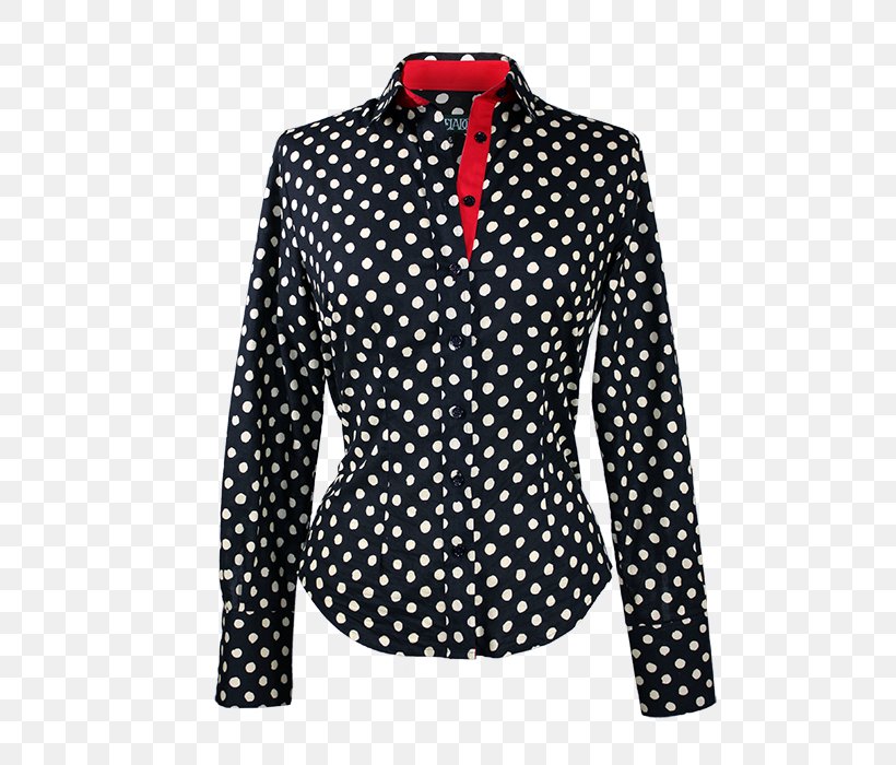 T-shirt Sleeve Polka Dot Fashion, PNG, 619x700px, Tshirt, Blouse, Button, Clothing, Collar Download Free