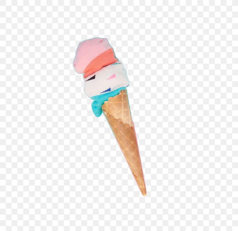 Creative Socks Ice Cream - Ice Cream Cone Doughnut Chocolate Ice Cream PNG