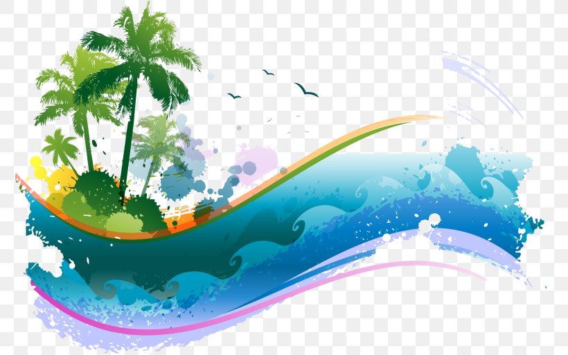 Vector Graphics Royalty-free Illustration Image Shutterstock, PNG, 800x513px, Royaltyfree, Aqua, Beach, Organism, Painting Download Free