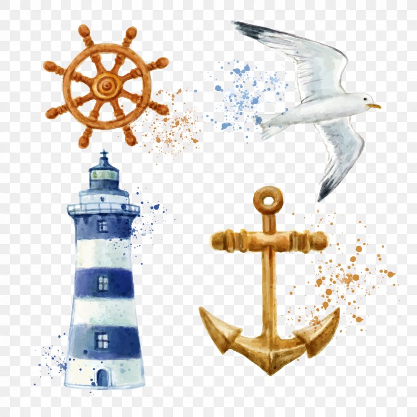 Watercolor Painting Maritime Transport Clip Art, PNG, 1200x1200px, Watercolor Painting, Anchor, Art, Drawing, Free Content Download Free