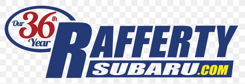 Rafferty Subaru Logo Brand Banner Organization, PNG, 2263x780px, Logo, Advertising, Area, Banner, Blue Download Free