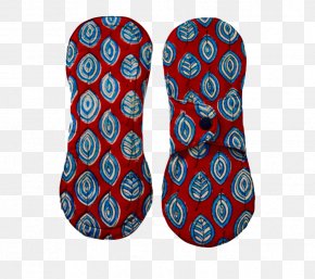 Indian Paisley - Shoe Flip-flops Cobalt Blue Pattern PNG