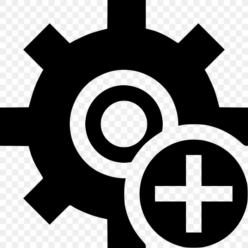 Gear, PNG, 980x980px, Gear, Black And White, Brand, Icon Design, Logo Download Free