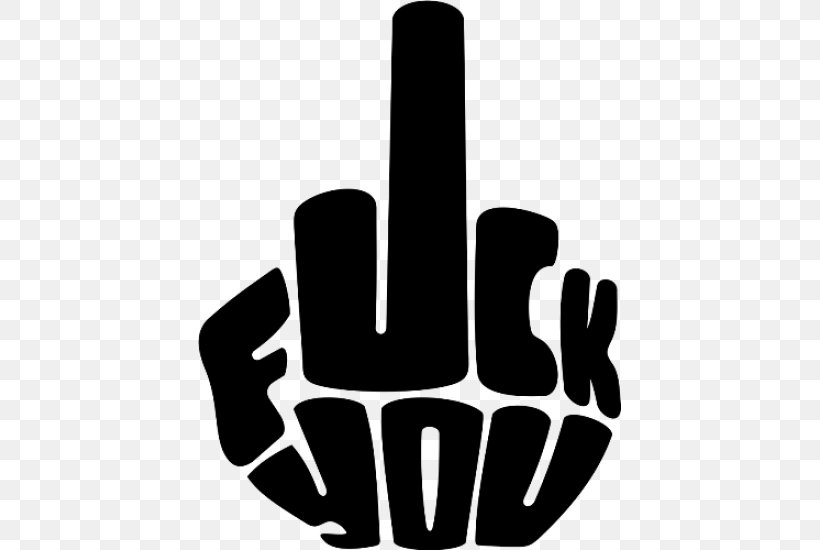 Decal Bumper Sticker Middle Finger, PNG, 550x550px, Decal, Black And White, Bumper, Bumper Sticker, Car Download Free