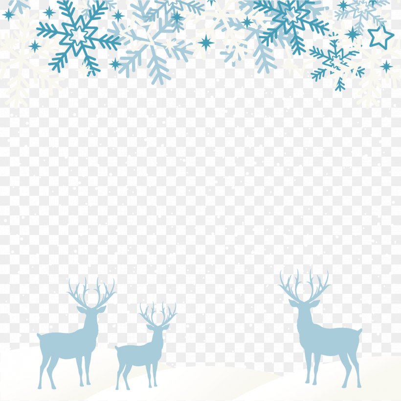 Santa Claus's Reindeer Santa Claus's Reindeer Christmas New Year, PNG, 1233x1232px, Snow, Antler, Area, Blizzard, Blue Download Free