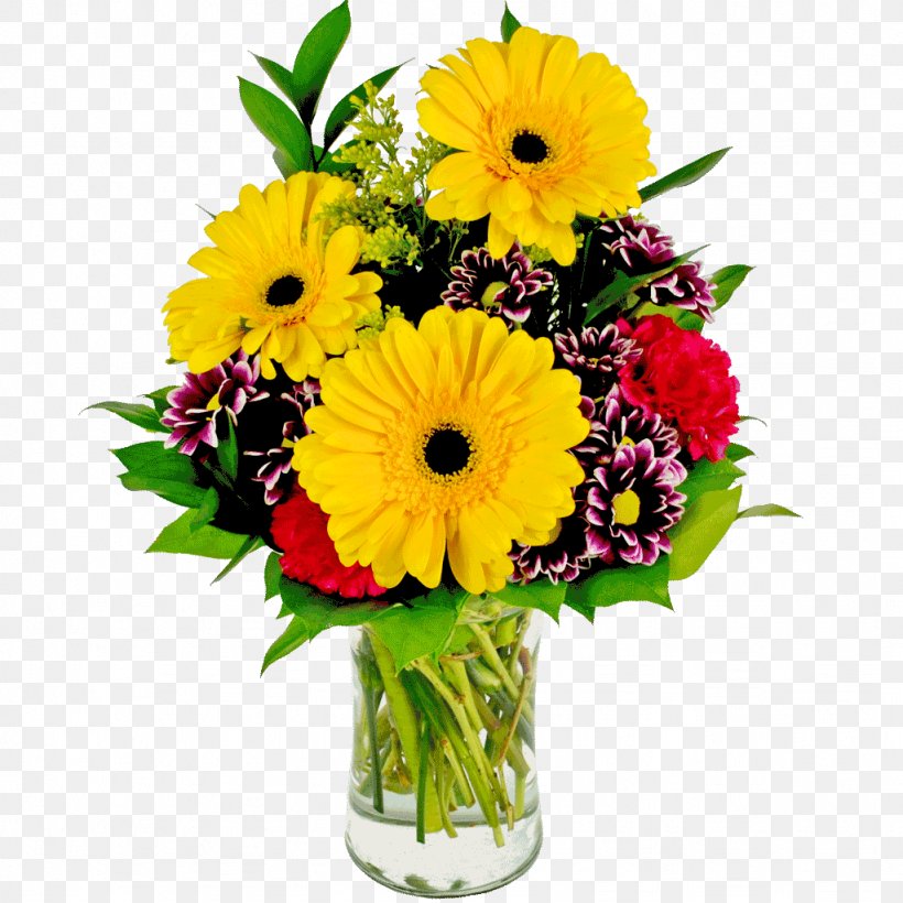 Transvaal Daisy Flower Bouquet Cut Flowers Floral Design, PNG, 1024x1024px, Transvaal Daisy, Annual Plant, Centrepiece, Common Daisy, Common Sunflower Download Free